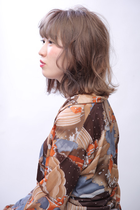 甘ボサ質感の大人ミディアム